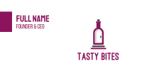 Wine Bottle Cellar Door Business Card
