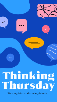 Thinking Thursday Blobs Facebook Story