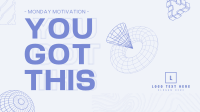 Geometric Monday Motivation Animation