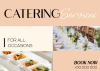 Elegant Catering Service Postcard