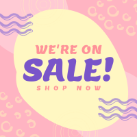 Minimalist Swirly and Dots Sale Instagram Post