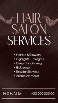 Hair Salon Service Instagram Reel Design