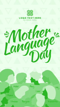 Abstract International Mother Language Day Facebook Story