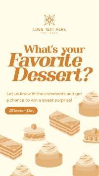 Dessert Day Quirky Instagram Reel Image Preview