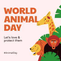 World Animal Day Instagram Post