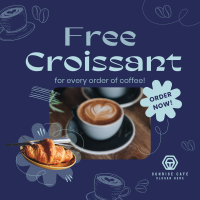 Croissant Coffee Promo Instagram Post Image Preview