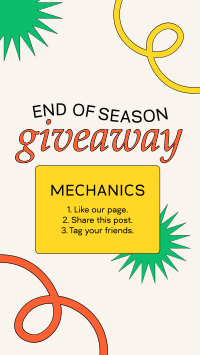 End Of Season Giveaway Instagram Story