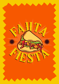 Fajita Fiesta Poster