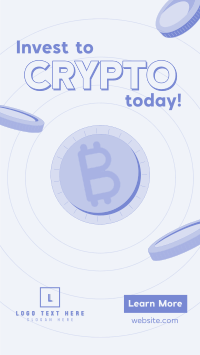 Retro Crypto Invest Instagram Story