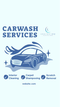 Carwash Services List Instagram Story