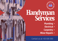 Handyman Service Postcard