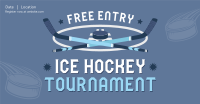 Ice Hockey Tournament Facebook Ad