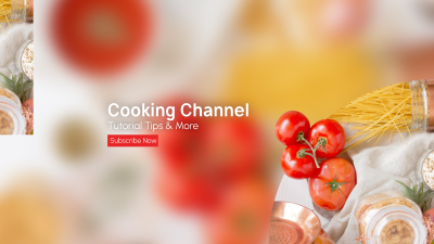 Cooking Channel YouTube Banner Image Preview