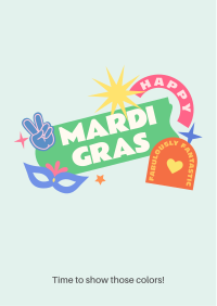 Happy Mardi Gras Flyer