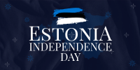 Simple Estonia Independence Day Twitter Post