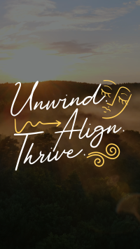 Unwind, Align, and Thrive Instagram Reel Image Preview