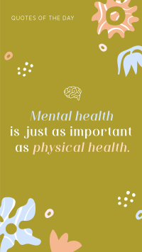 Minimalist Mental Health Quote Instagram Reel Image Preview