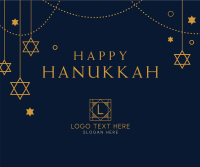 Hanukkah & Stars Facebook Post