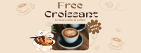 Croissant Coffee Promo Facebook Cover
