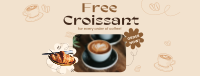 Croissant Coffee Promo Facebook Cover Image Preview