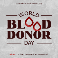 World Blood Donor Badge Linkedin Post