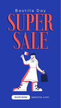 Super Bastille Day Sale Instagram Story