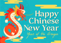 Chinese New Year Dragon  Postcard