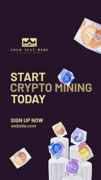 Start Crypto Today Instagram Story