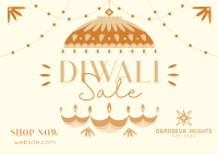 Diwali Lanterns Postcard Image Preview