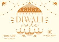 Diwali Lanterns Postcard Image Preview