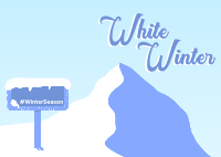 White Winter Postcard