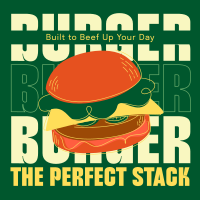 Double Burger Food T-shirt Image Preview