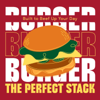 Double Burger Food T-shirt