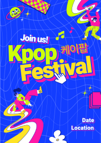 Trendy K-pop Festival Flyer