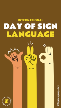 Sign Language Facebook Story