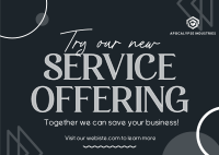 New Service Offer Postcard