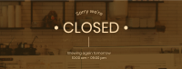 Coffee Shop Closed Facebook Cover Image Preview