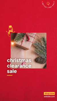 Christmas Clearance Instagram Story