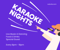 Karaoke Groove Facebook Post Design