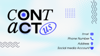 Minimalist Contact Us Facebook Event Cover