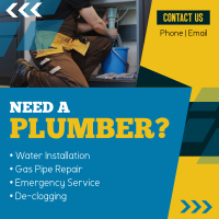 Simple Plumbing Services Instagram Post