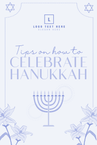 Hanukkah Lilies Pinterest Pin