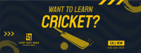 Time to Learn Cricket Facebook Cover