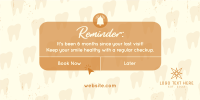 Dental Checkup Reminder Twitter Post