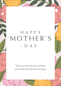 Mother's Day Special Flowers Flyer