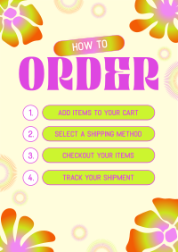 Funky Flowery Order Guide Flyer