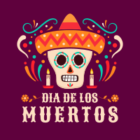 Dia De Muertos Instagram Post example 2