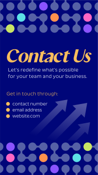 Corporate Connect with Us TikTok Video Design