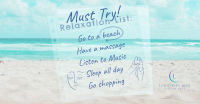 Beach Relaxation List Facebook Ad