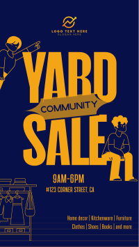 Community Yard Sale Facebook Story